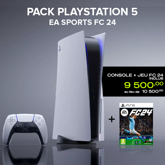 Pack Manette DualSense PS5 + Jeu FC24 PS5